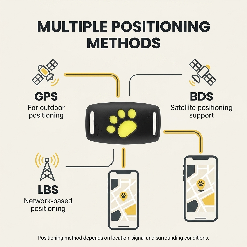 GPS-tracker voor honden en katten – Real-time locatie, lichtgewicht & lange batterijduur Vestragear