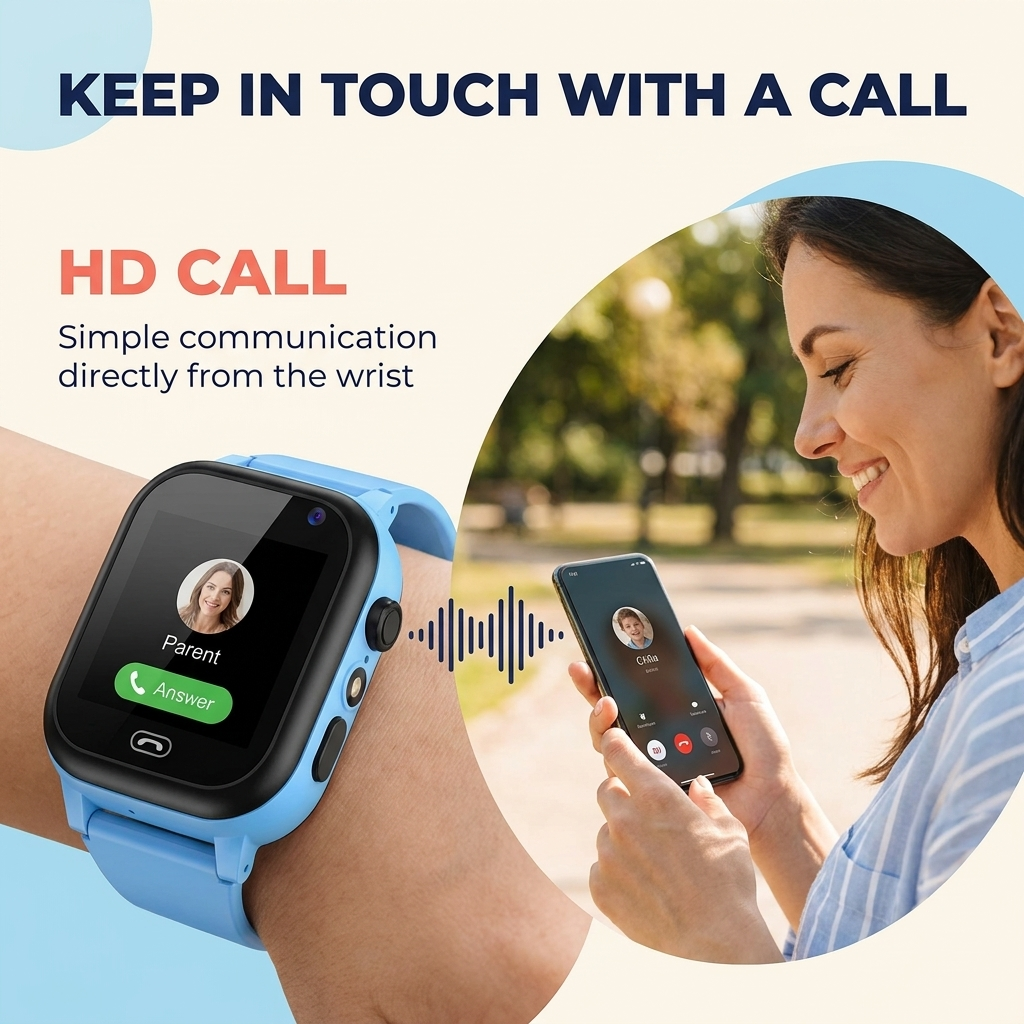 GPS Smartwatch voor Kinderen – Videobellen, SOS & Waterdicht IP67 Vestragear