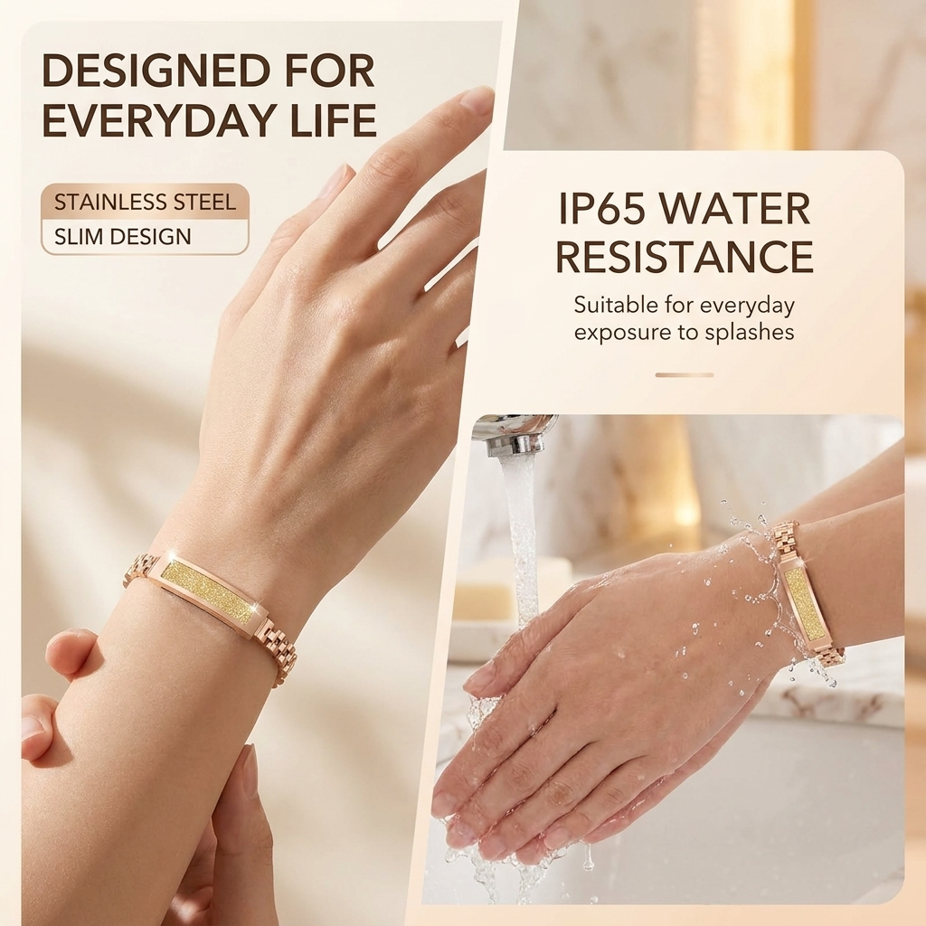 Fitness Tracker Dames – Stappenteller, Slaapregistratie & Elegant Design Vestragear