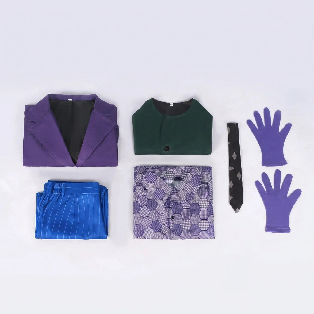 JesterWear – Clown Kostuum Volwassenen – Complete Set met Jas, Vest & Stropdas VestraGear