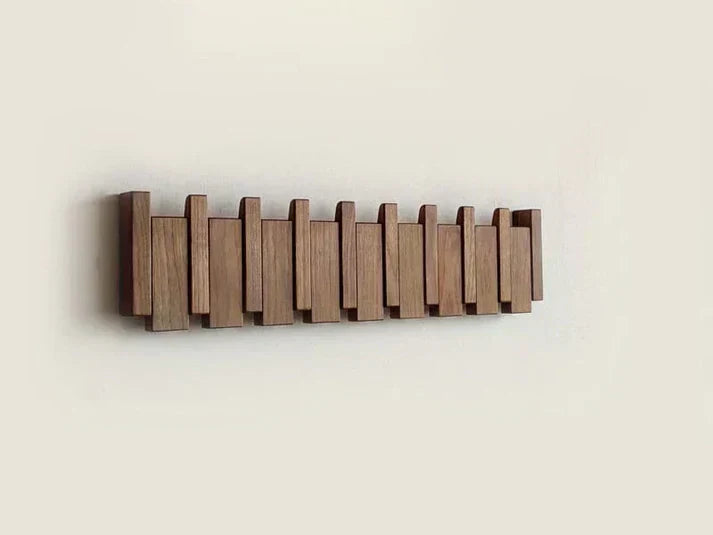 Wandkapstok met magnetische haken – Houten design, ruimtebesparend & stijlvol