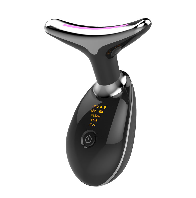 Lurevia Gezichts- en Halsmassager – LED-therapie, TouchGlow Technologie & Draagbaar Design