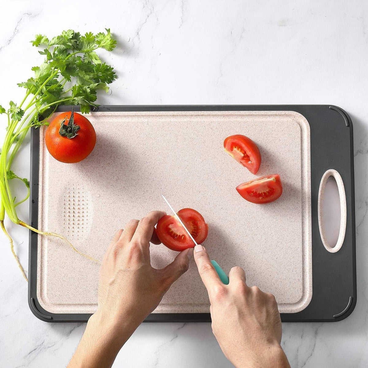 Culinor Snijplank – Roestvrijstalen snijplank met hygiënisch en hittebestendig design
