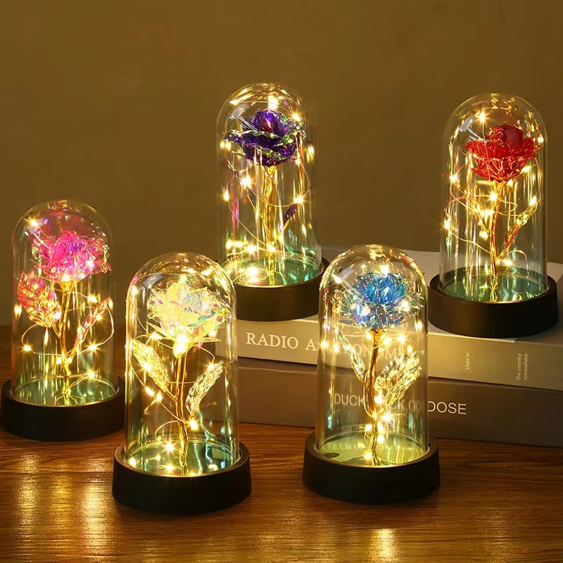 Lumirose LED Roos – Kunstmatige Rozenbloem met Verlichting, Romantisch Cadeau voor Valentijn, Bruiloft & Decoratie