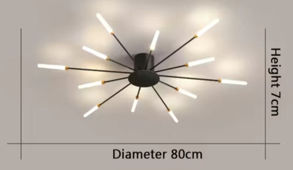 Aurestrom Kroonluchter – Modern Whirlpool Design met Meerdere LED-Lampen & Luxe Afwerking