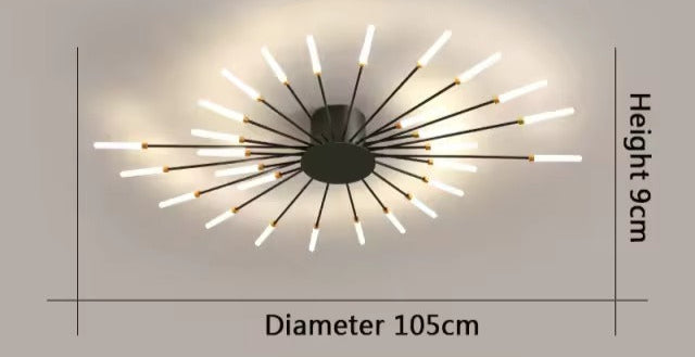 Aurestrom Kroonluchter – Modern Whirlpool Design met Meerdere LED-Lampen & Luxe Afwerking