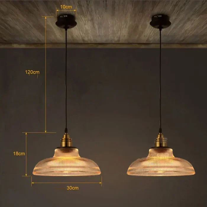 CrystalLoom Glazen Hanglamp – Luxe metalen LED lamp met warm licht & elegant design