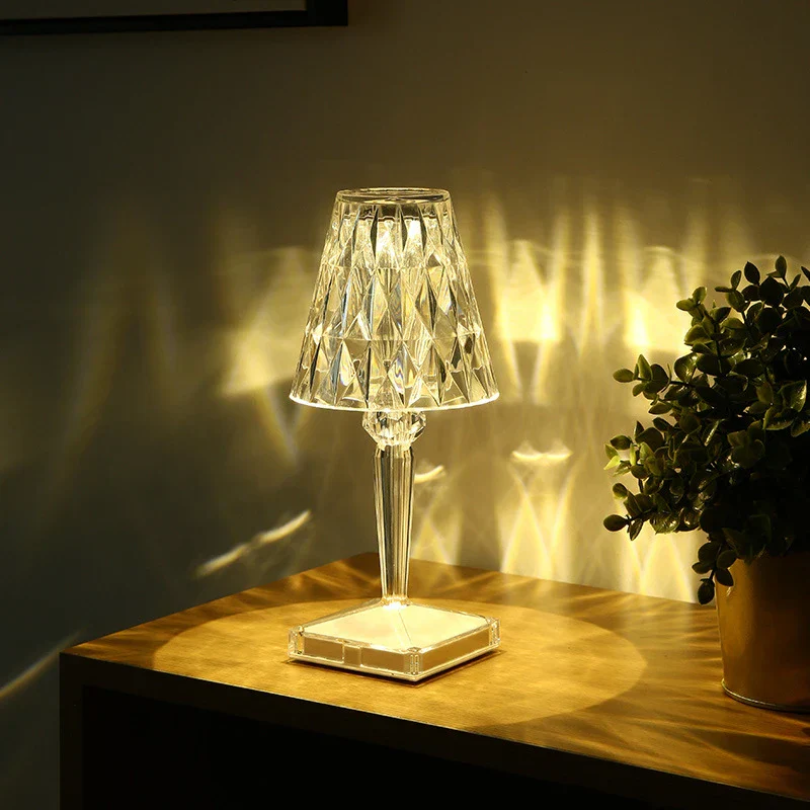 CrystalLuxe Tafellamp – Luxe kristallen lamp met warm wit licht & elegante afwerking