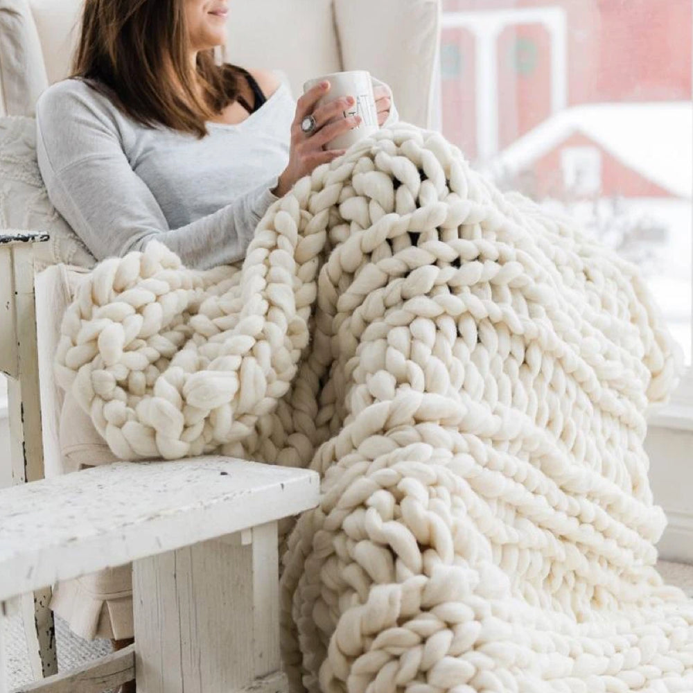 XXL Chunky Breigaren – Extra dik, zacht & perfect voor dekens en plaids