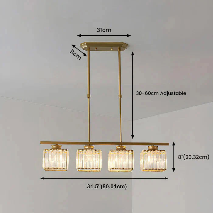 Artesso Hanglamp – Art Deco Design met Glazen Kappen & Verstelbare Hoogte
