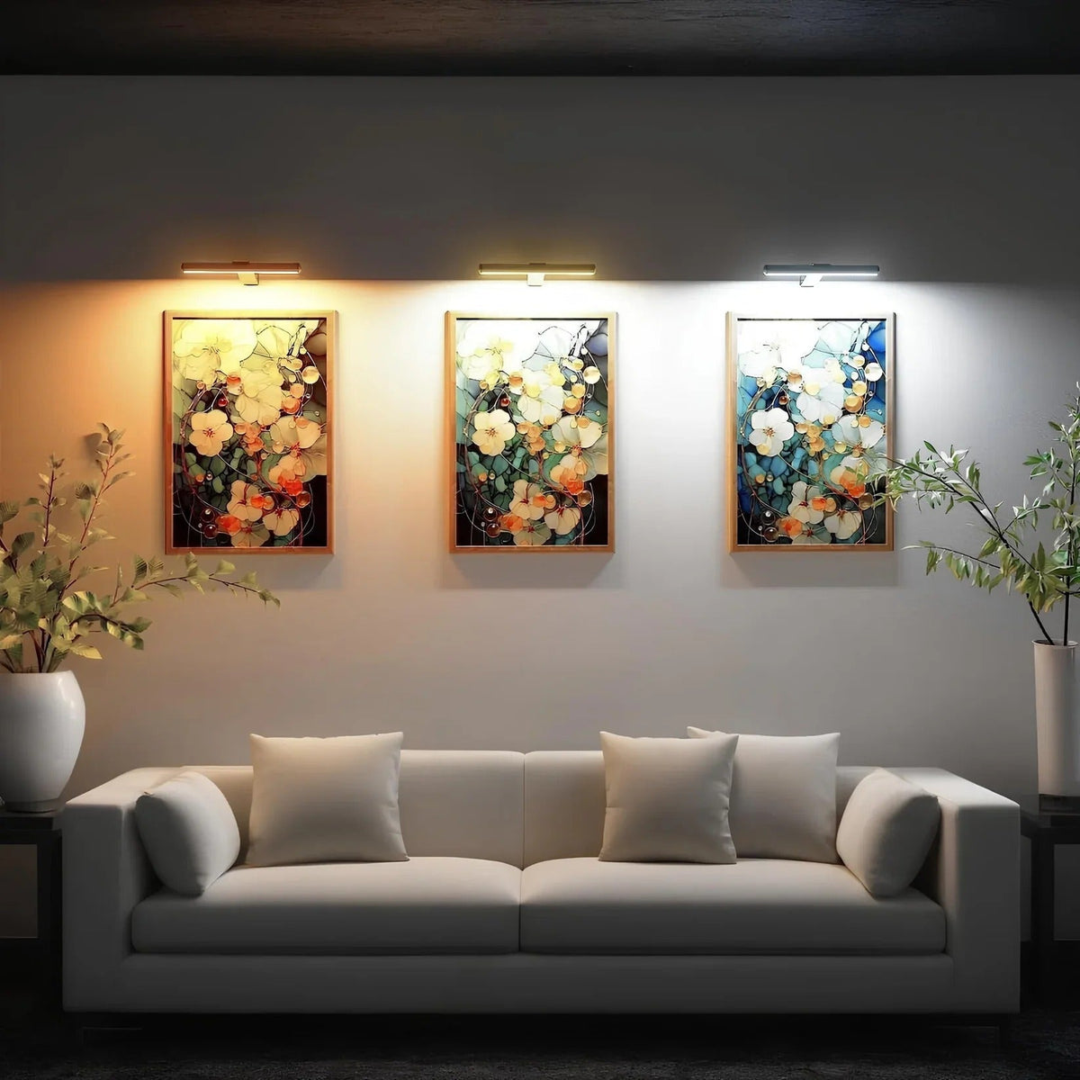 Ardenza – Draadloze LED-wandlamp dimbaar 360° – kunst & decoratie