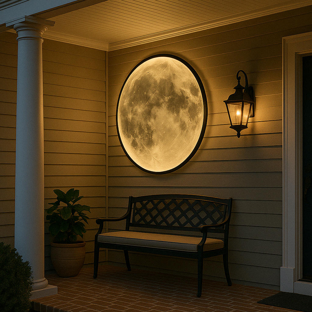 Lunora Maan Wandlamp – Realistisch Design met Warme LED-Verlichting & Meerdere Formaten