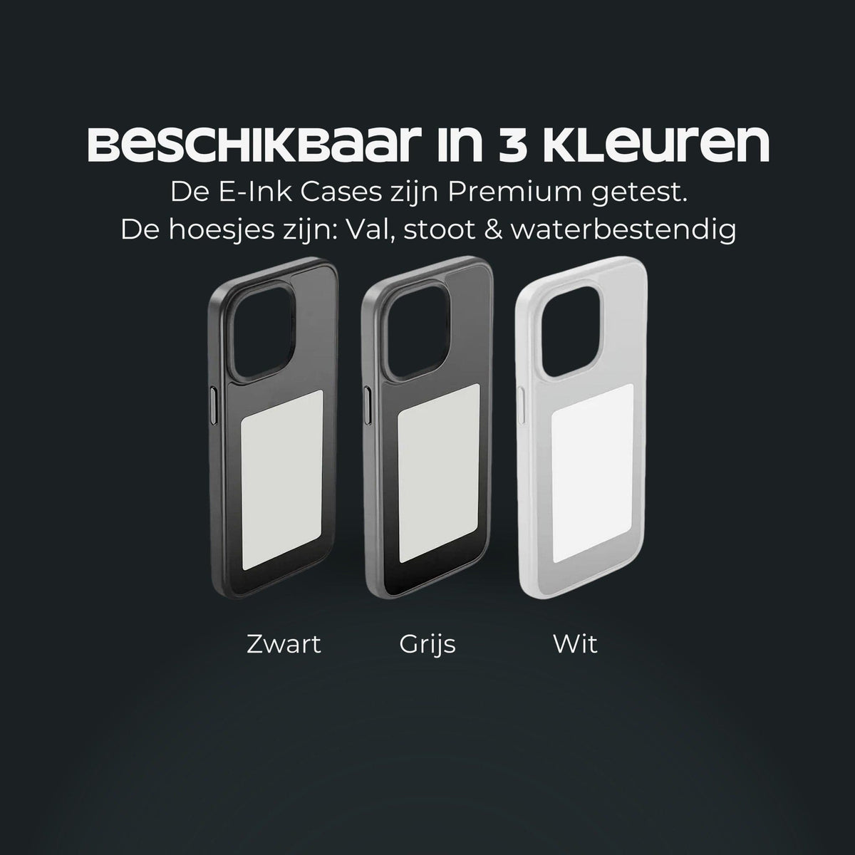 Pixen E-Ink Case – NFC Telefoonhoes met Aanpasbaar E-Ink Beeldscherm