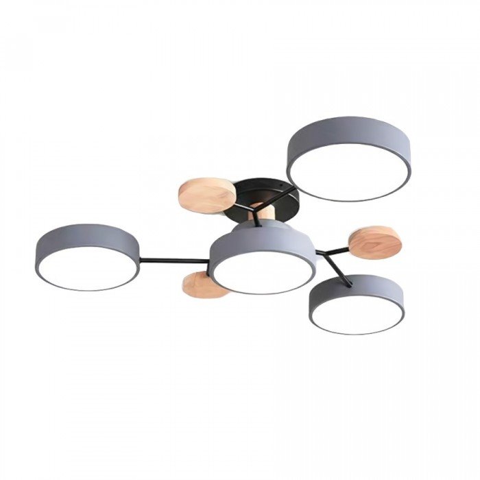 Nordora – Scandinavische LED-plafondlamp vertakt design & sfeervol licht