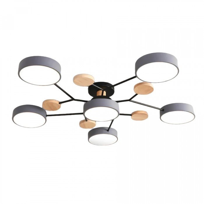 Nordora – Scandinavische LED-plafondlamp vertakt design & sfeervol licht