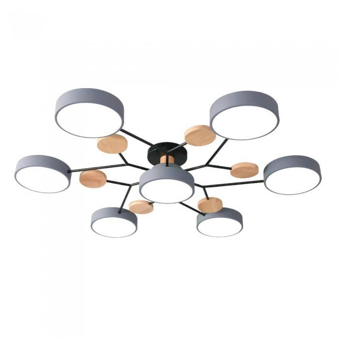 Nordora – Scandinavische LED-plafondlamp vertakt design & sfeervol licht