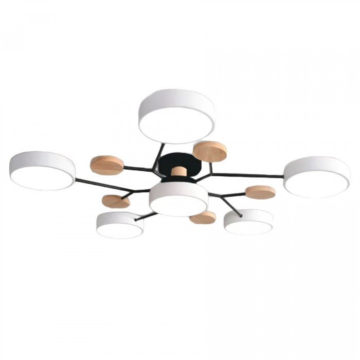 Nordora – Scandinavische LED-plafondlamp vertakt design & sfeervol licht