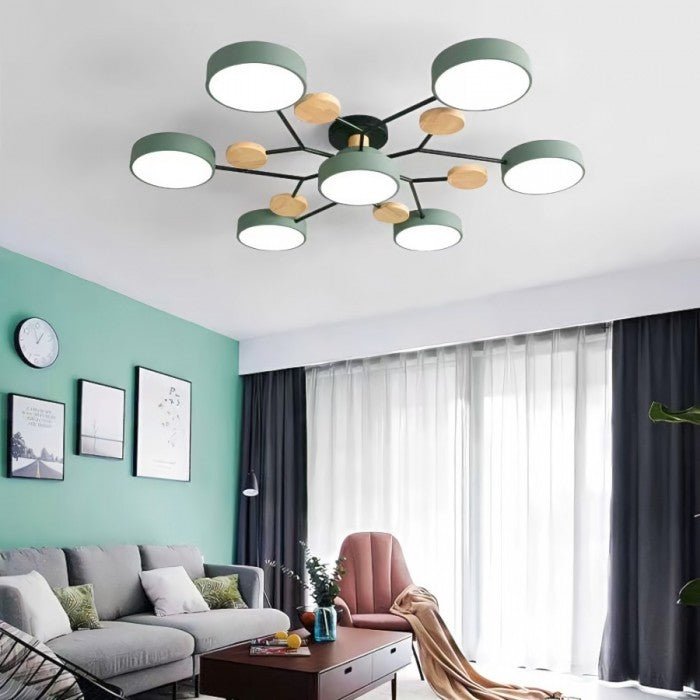 Nordora – Scandinavische LED-plafondlamp vertakt design & sfeervol licht
