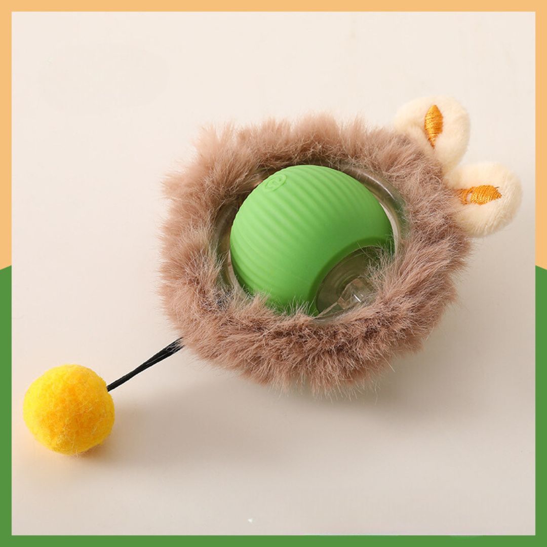PurrPlay – Interactieve Kattenbal met Staart en Automatische Beweging
