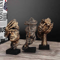 Abstracte Gouden Sculptuur 
