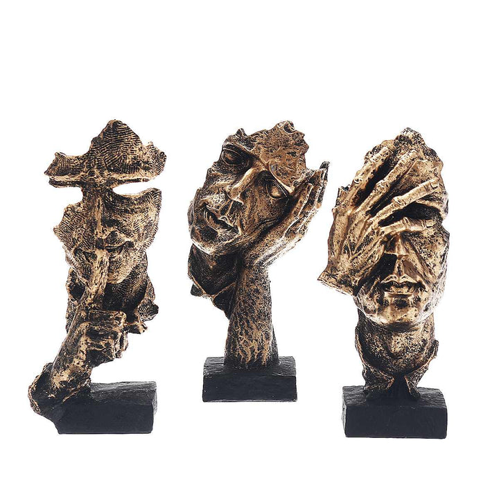 Abstracte Gouden Sculptuur "NordicLijn" – Moderne Scandinavische Decoratie Vestragear