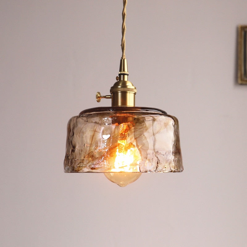 Vetrina Hanglamp – Handgemaakte Glazen Kap met Vintage Design & Warme Sfeerverlichting