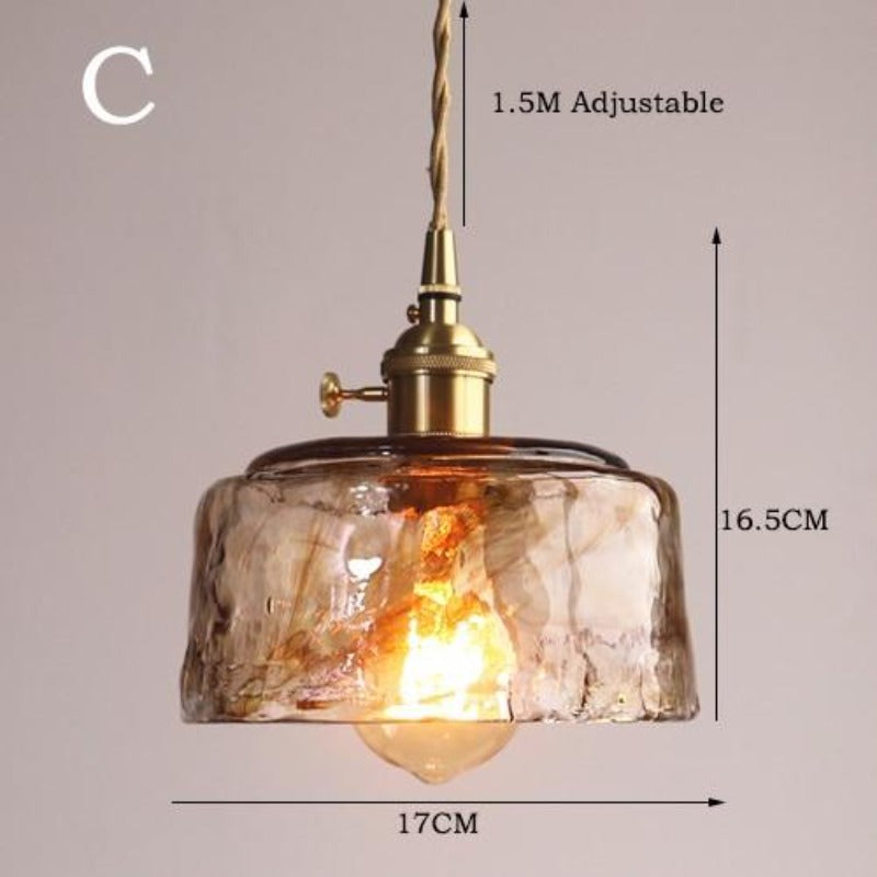 Vetrina Hanglamp – Handgemaakte Glazen Kap met Vintage Design & Warme Sfeerverlichting