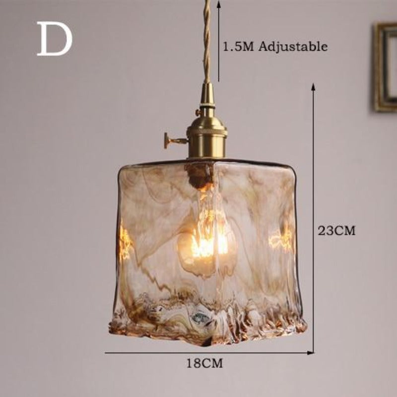 Vetrina Hanglamp – Handgemaakte Glazen Kap met Vintage Design & Warme Sfeerverlichting