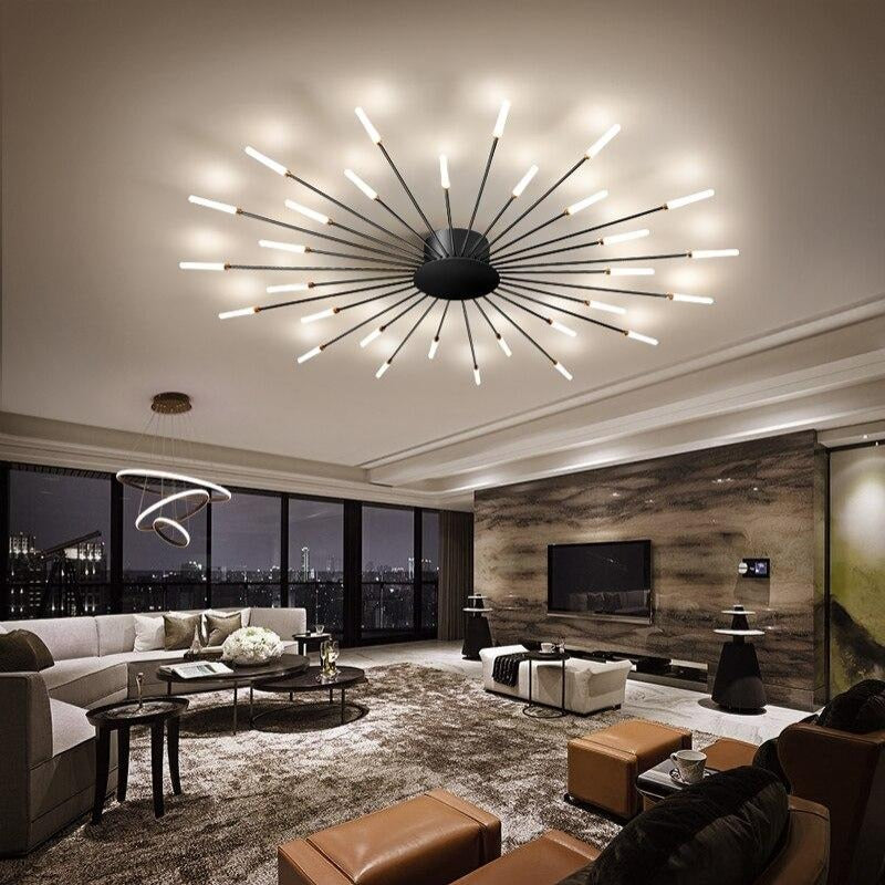 Aurestrom Kroonluchter – Modern Whirlpool Design met Meerdere LED-Lampen & Luxe Afwerking