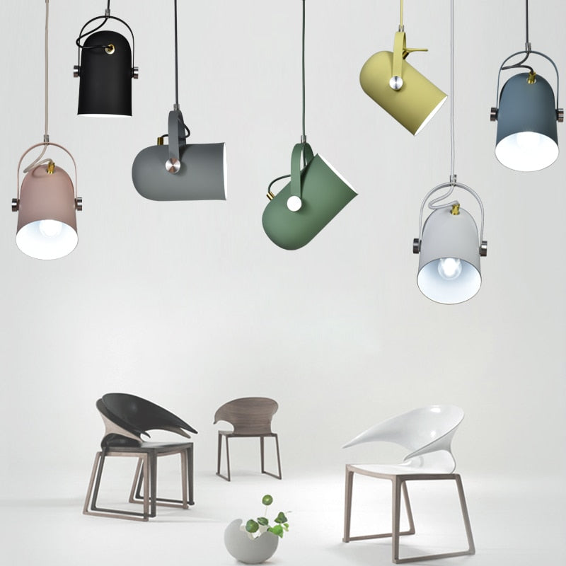 Coloria Hanglamp – Scandinavisch Design met Kleurrijke Kap & Verstelbare Kabel