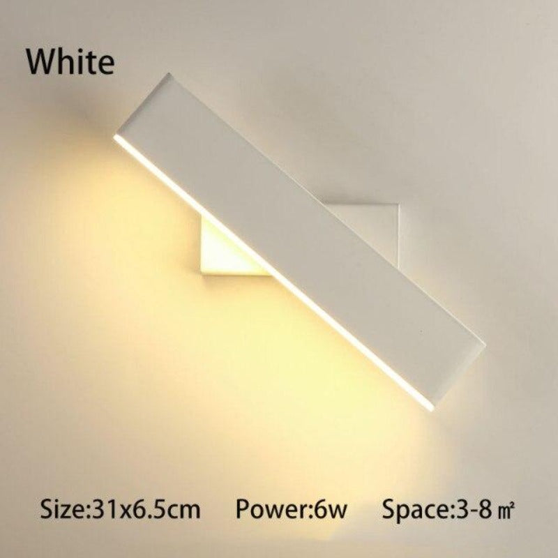 Rotaro Wandlamp – Modern Draaibaar Design met Slanke Vorm & Geïntegreerde LED-Verlichting