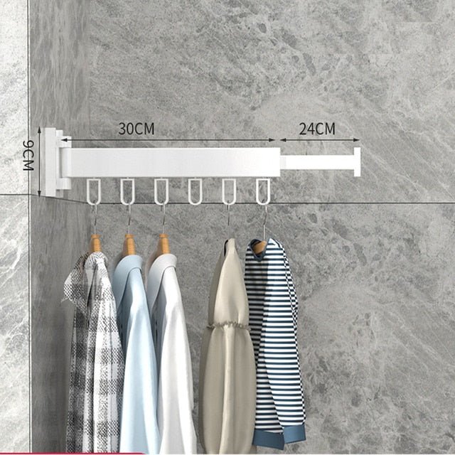 Drynox Uittrekbare Wasdroger – Inklapbare Wanddrooglijn voor Balkon & Badkamer