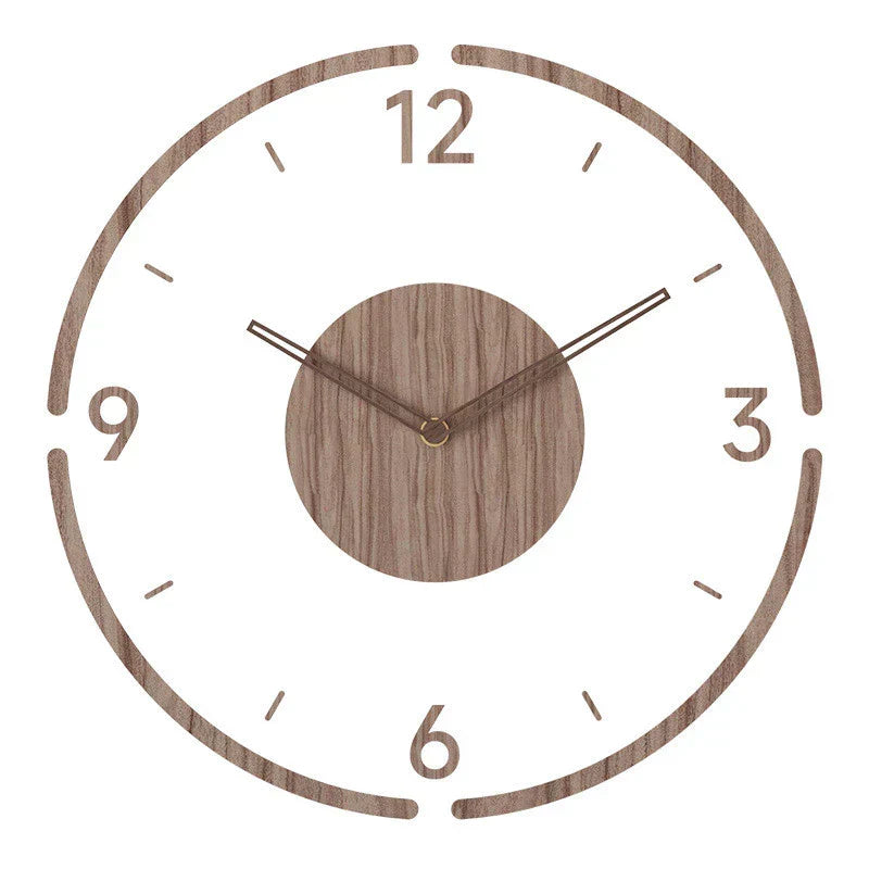 LumoArte Houten Wandklok – Scandinavisch Design & Stil Uurwerk