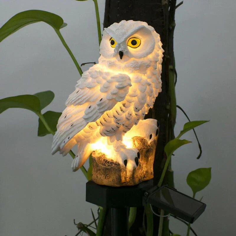 Luminora OwlGlow Uilen Tuinlamp – Zonne-energie, Weerbestendig & Automatisch voor Sfeervolle Buitenverlichting